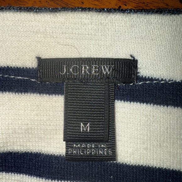 🖤🤍 J.Crew Navy & Ivory Striped Button-Front Cardigan Sweater | Medium - Picture 10 of 12